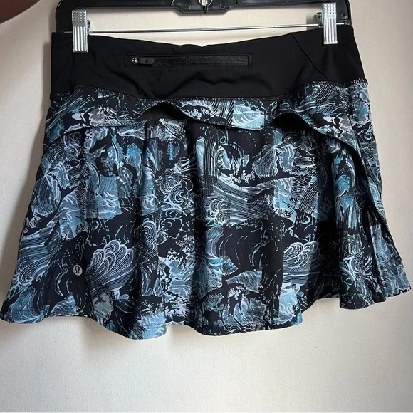 Lululemon Play Off The Pleats Skirt *13" Eternal Wave Starlight Black size 6